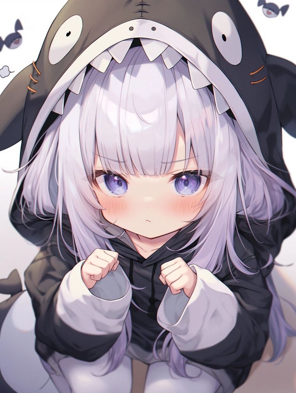 【鲨鱼娘】阿mu~~~        壁纸,头像,海报,平面设计等定制,请私聊