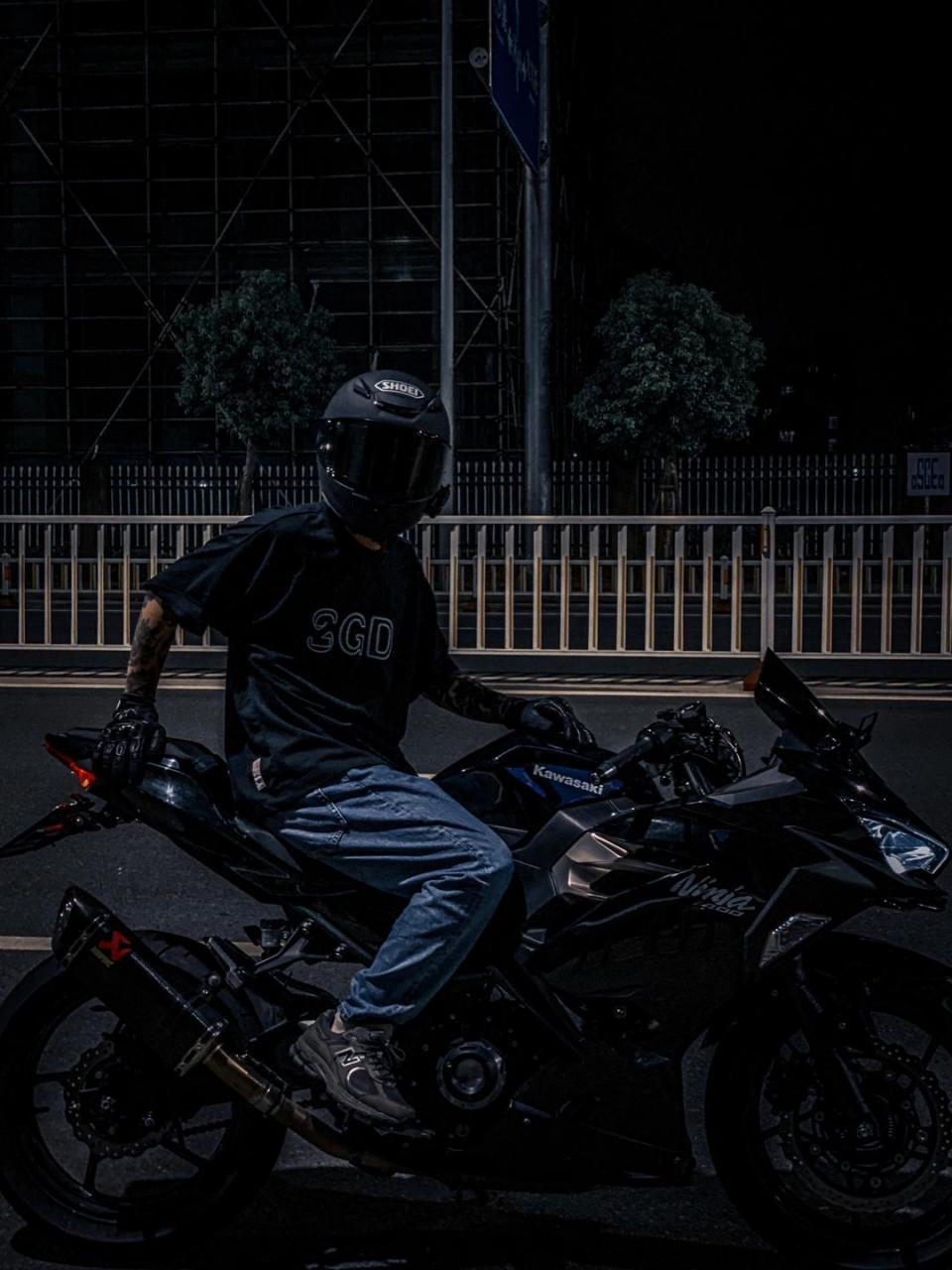 川崎ninja400黑武士小改 川崎 纹身