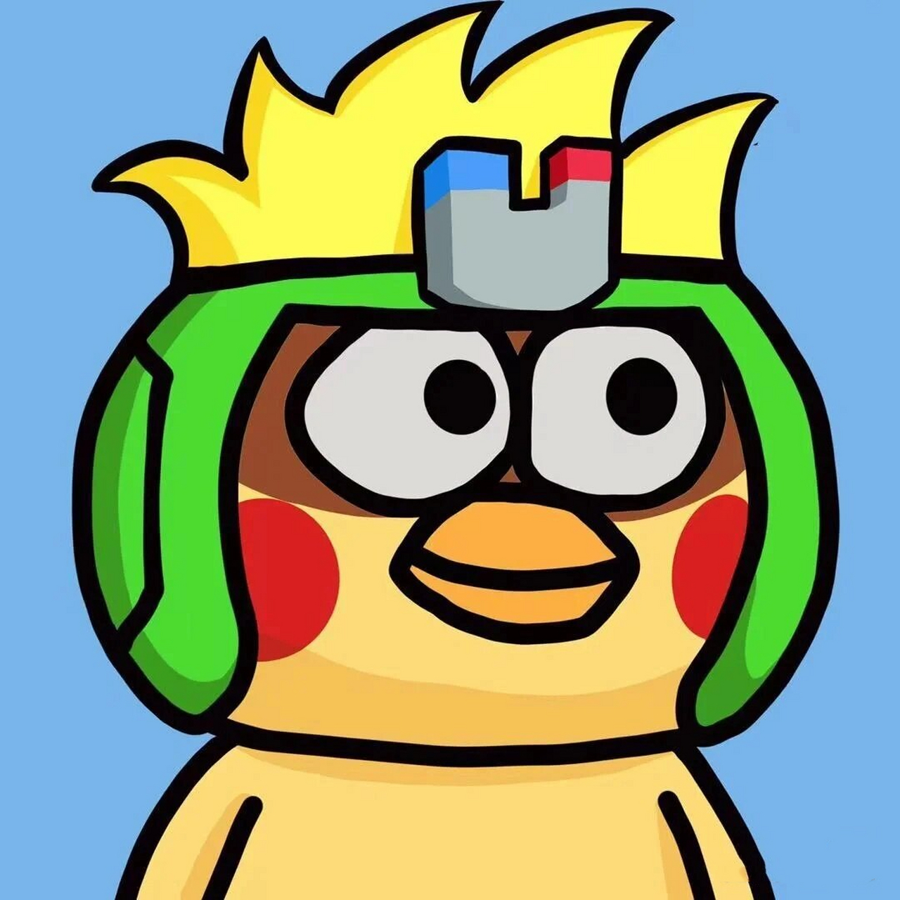 鸡哥心超人鸡哥头像.