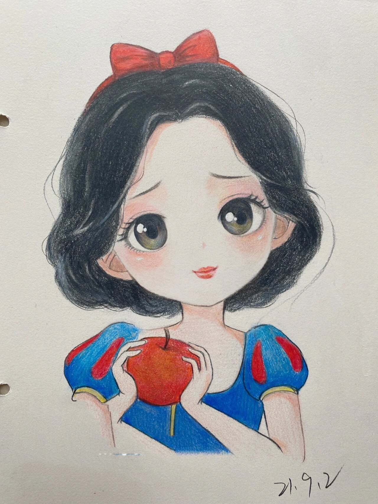 彩铅迪士尼公主系列