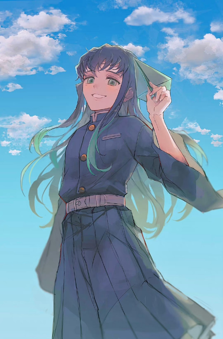 鬼灭之刃# 无一郎,画风绝绝子 (twi:mosskmt)