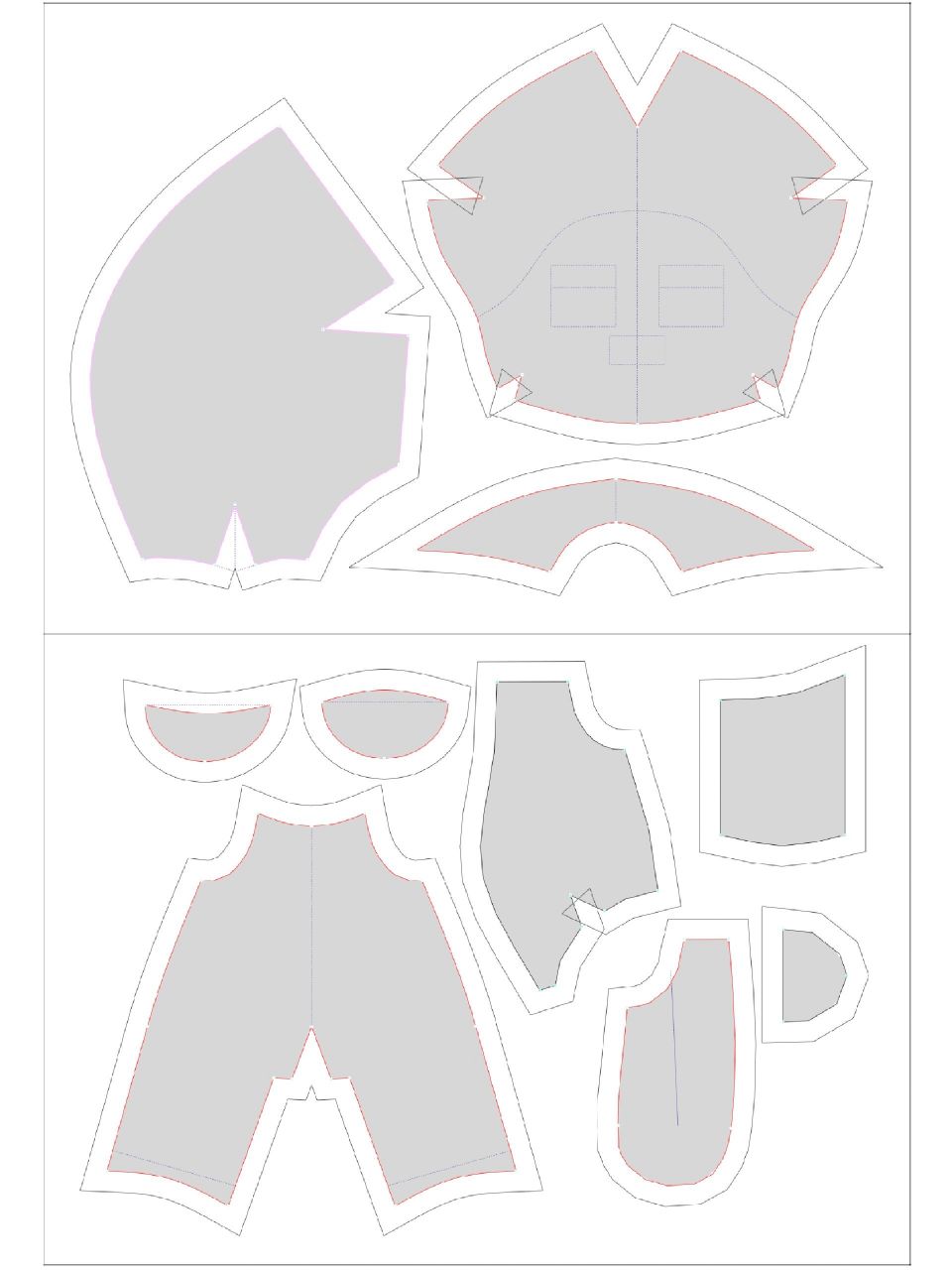 20厘米棉花娃娃a 3打印