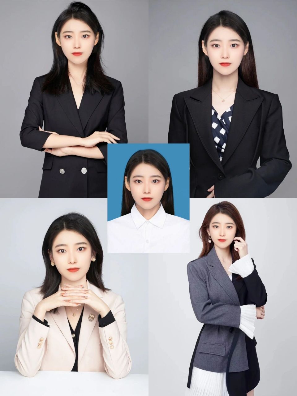 个人职业形象照|证件照改造形象照女生头像 使用证件照就可以改造成