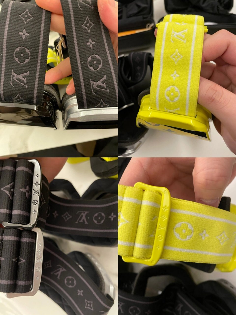 为fake p2:盒子拉链材质尺寸不同(左假) p3:顶部雕刻(正品细节丰富