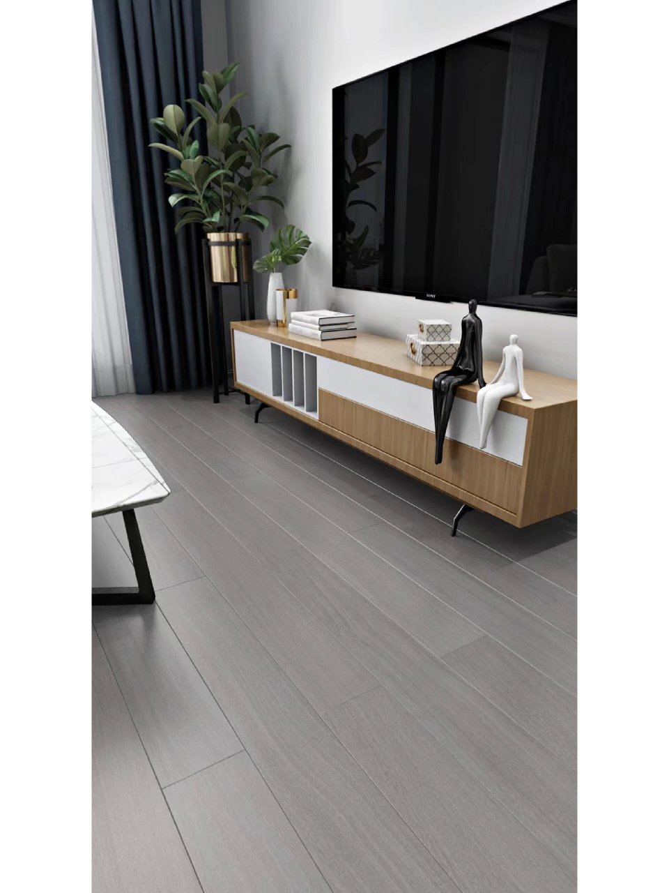 金属漆与木地板碰撞的视觉盛宴 金属漆地板是一种流行的新技术地板