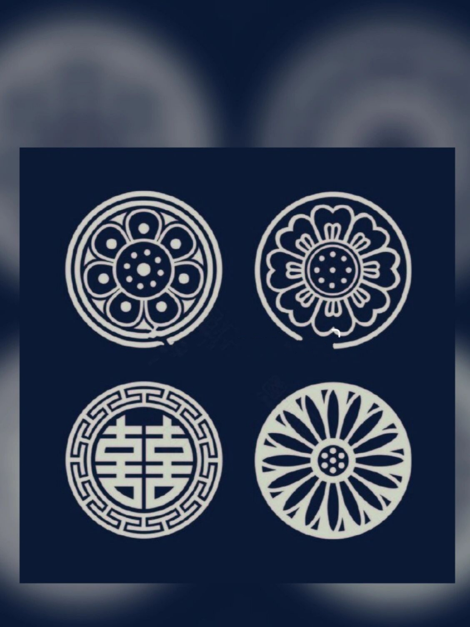 中国风设计元素|圆形图案替你们整理好了 自古天圆地方 象征圆满的