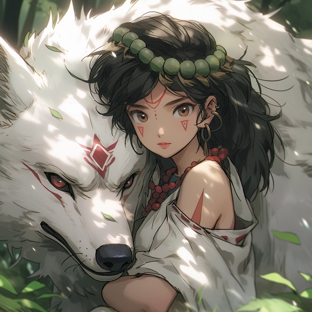 《幽灵公主》头像|宫崎骏系列里最勇公主 这部动漫是宫崎骏动漫里最