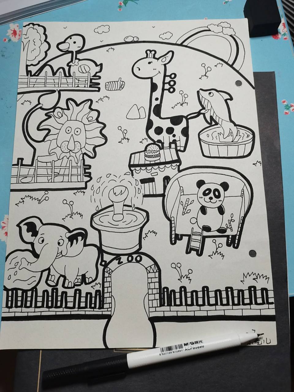 动物园简笔画 动物园简笔画