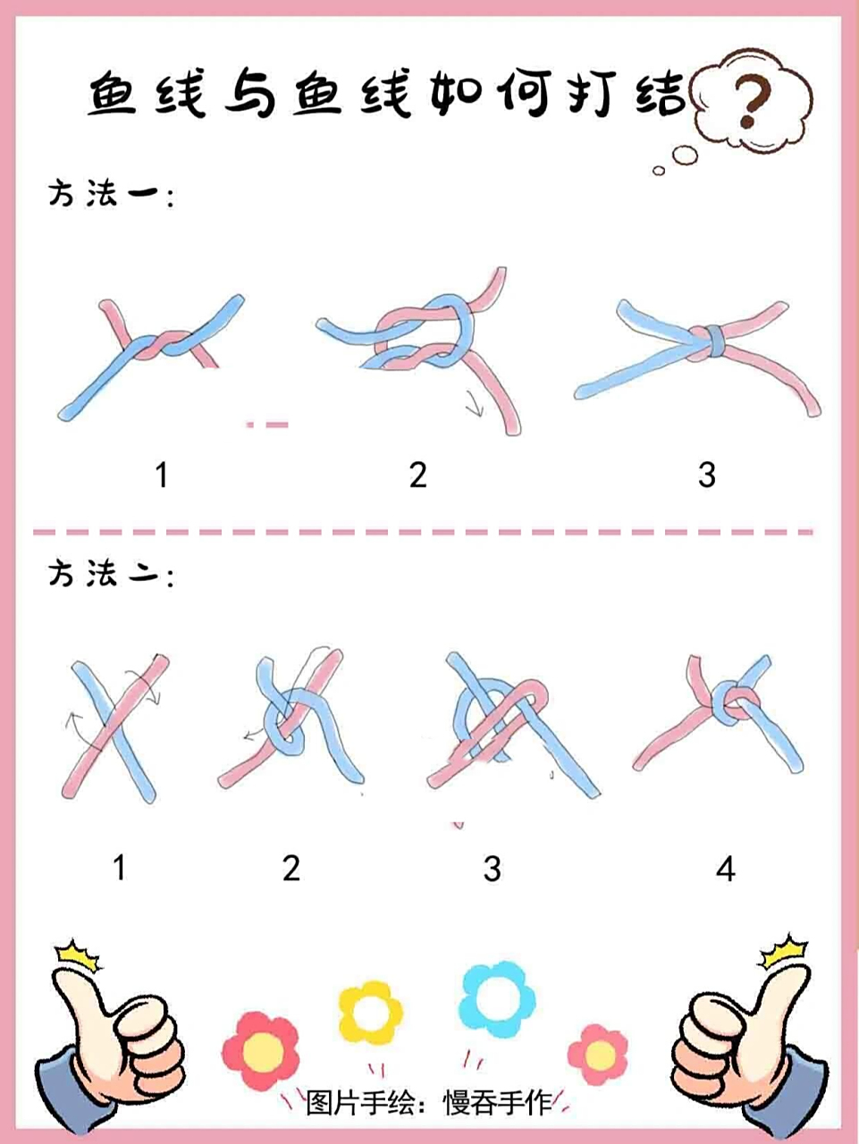 串珠鱼线与鱼线如何打结717171 手绘不易 还请小姐姐们支持