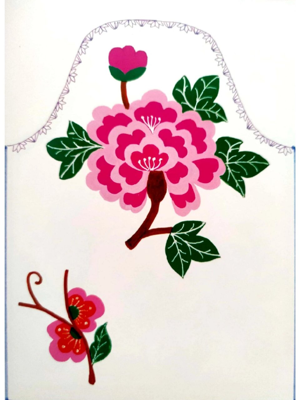 纹样|羌族围腰纹样 7199图片来源:王天华《羌绣》