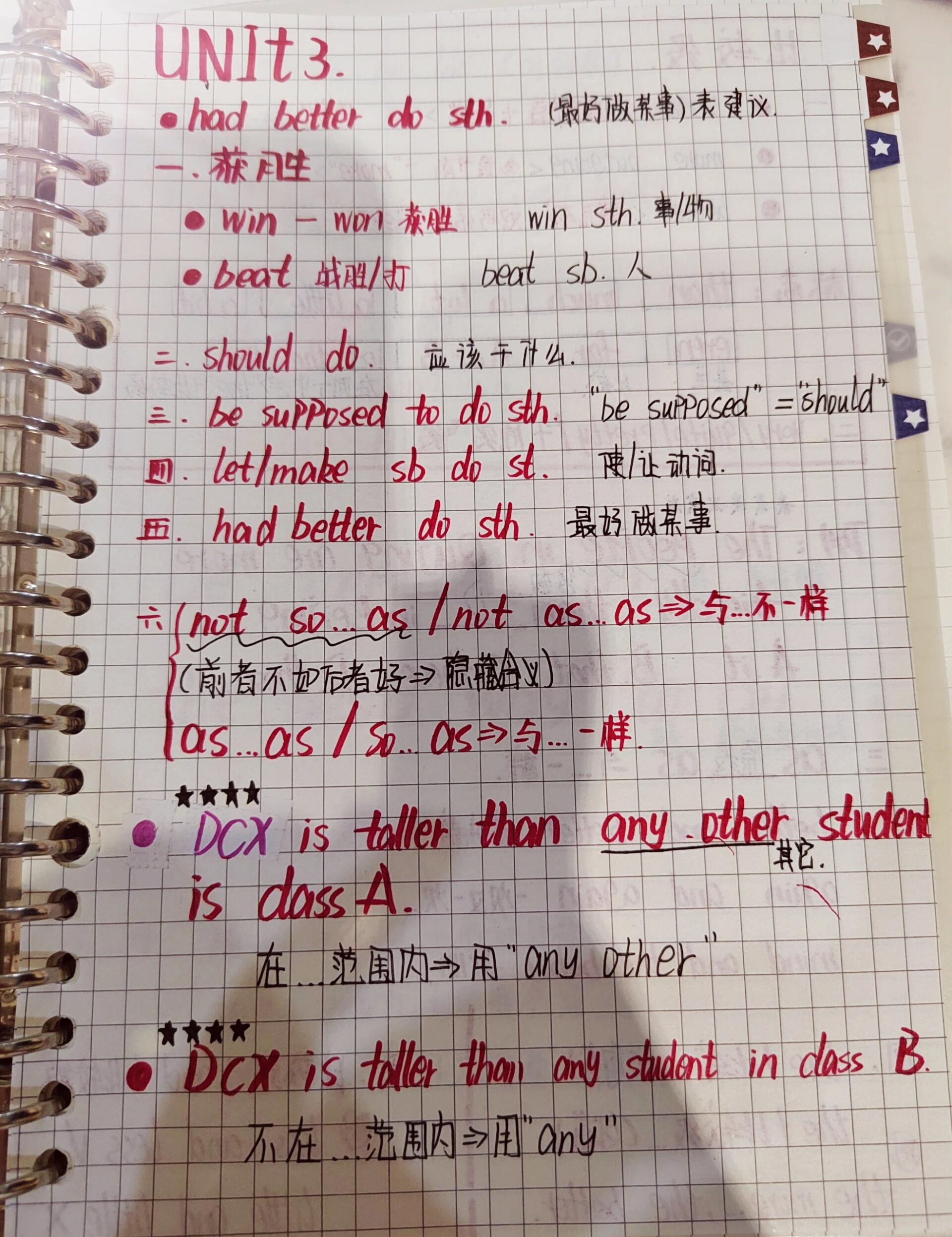 人教版八年级上册英语笔记全部总结