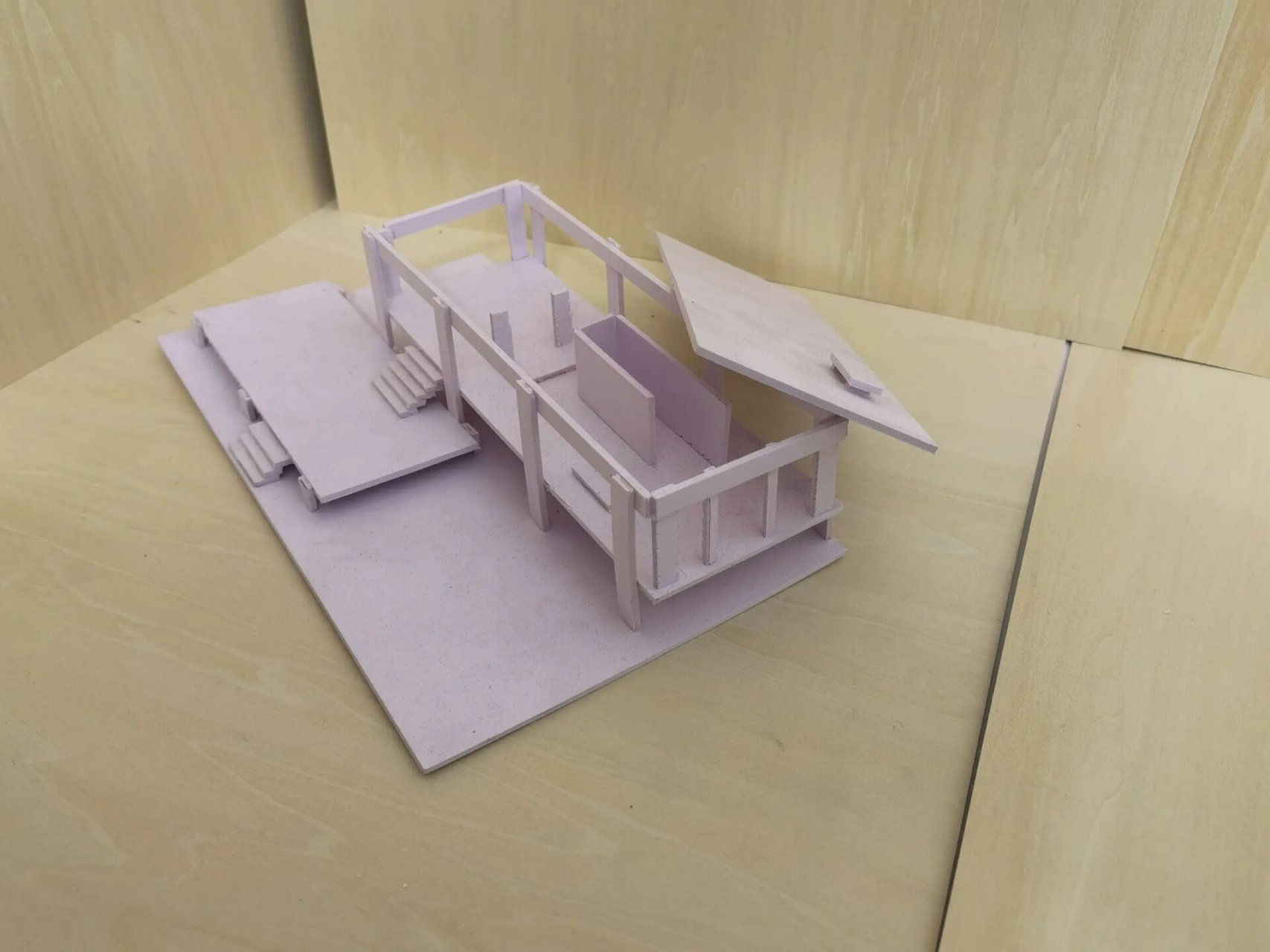 范斯沃斯住宅 1:100 成品模型 全套图纸