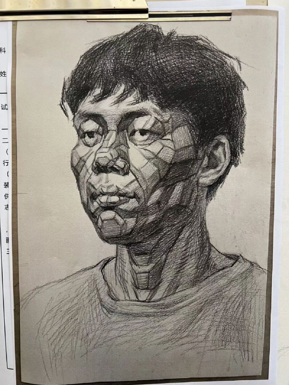 人物结构素描图片