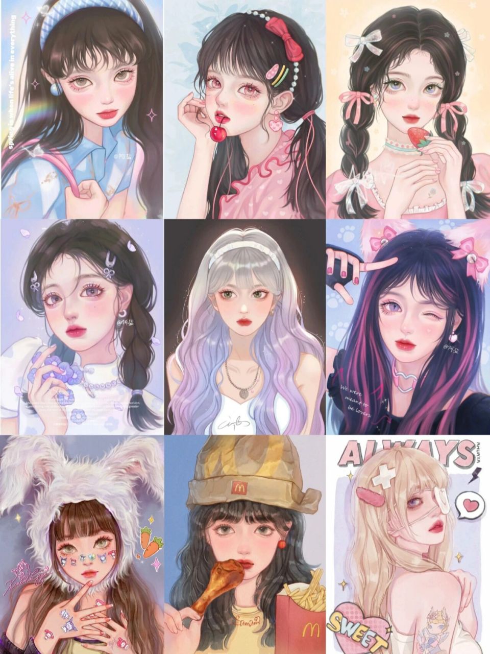 氛围感美女头像 一组很哇塞的微信头像  请签收 图源网络  侵删