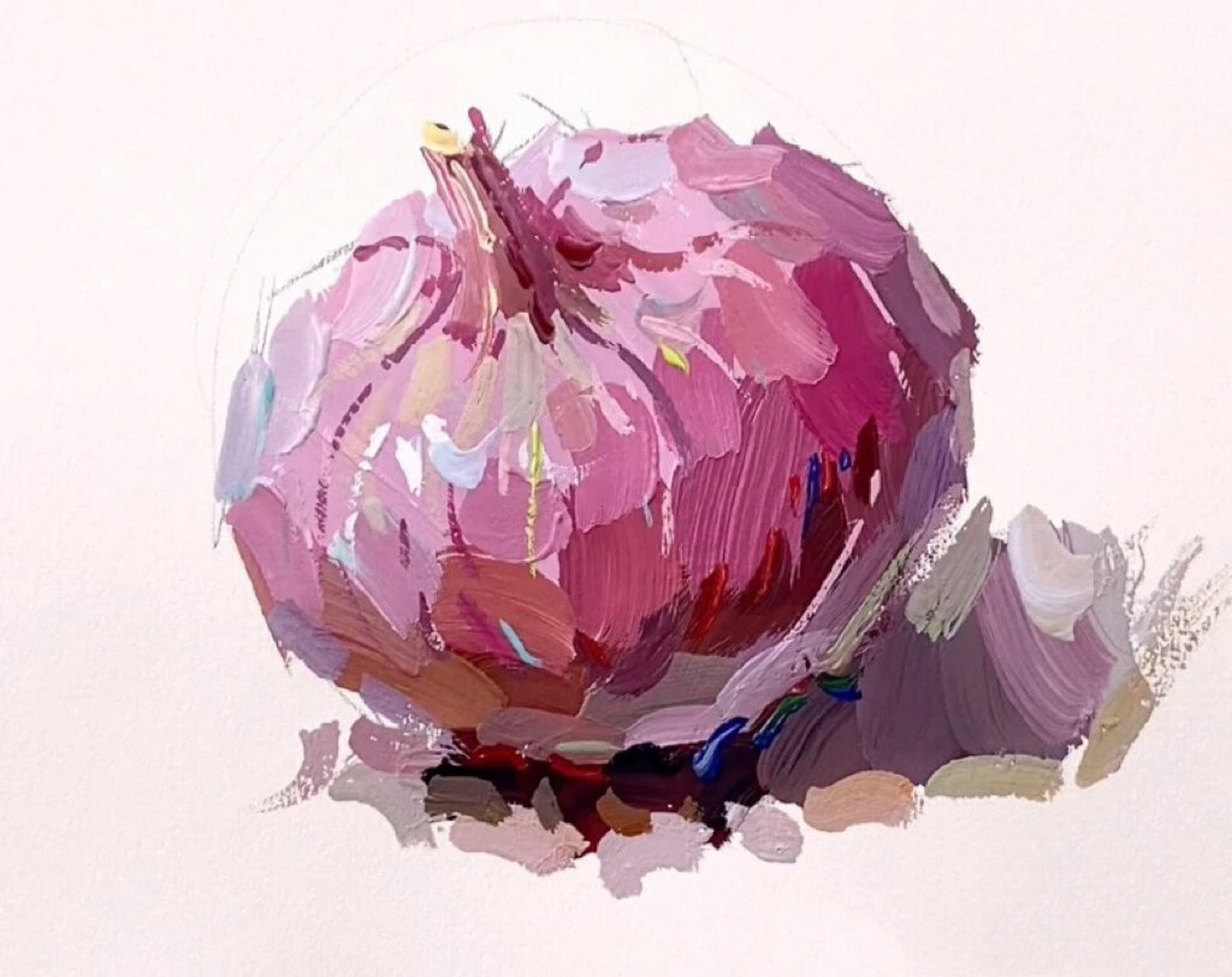 洋葱水粉画(单体)