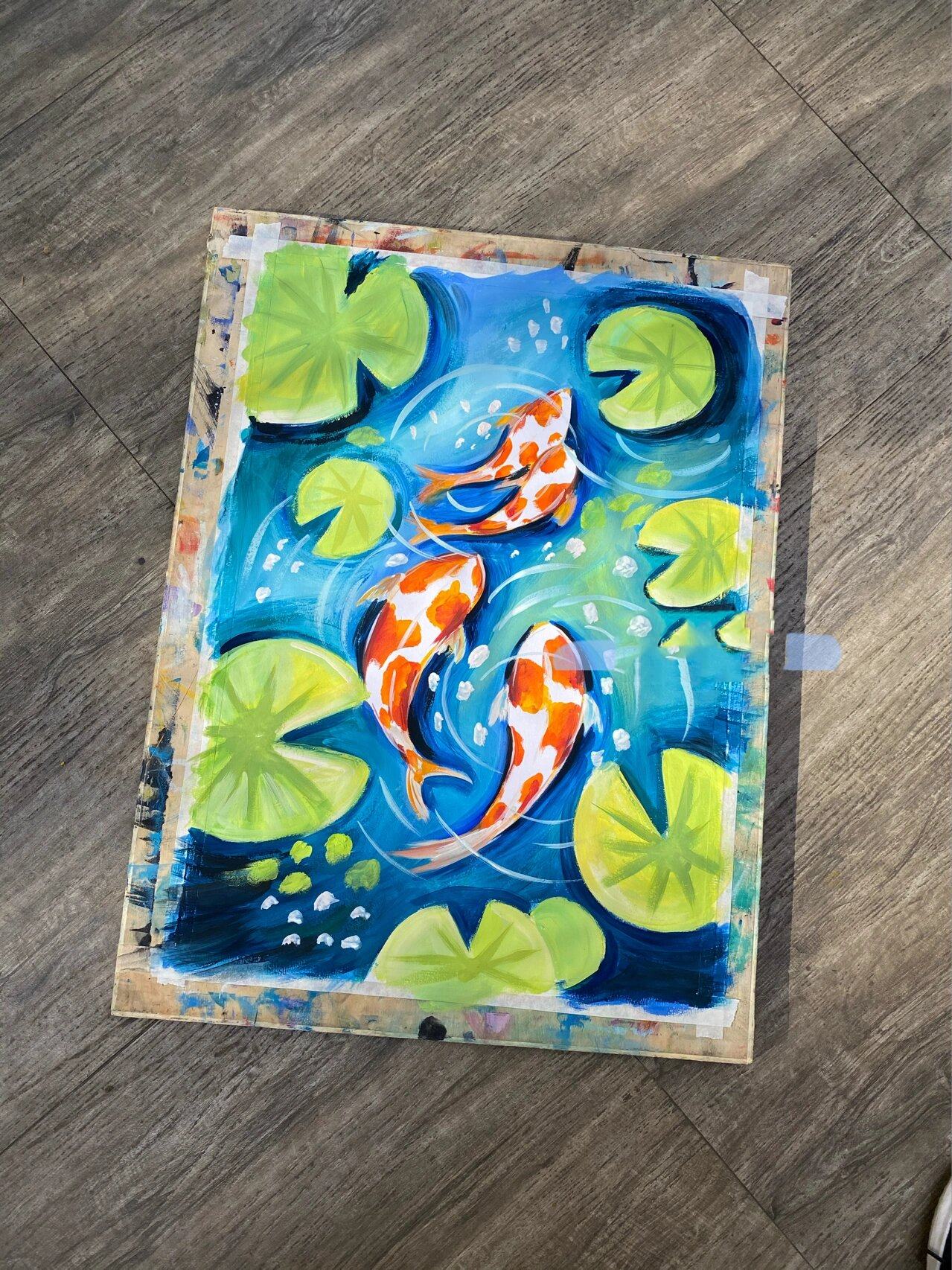 少儿美术课程《锦鲤》范画分享