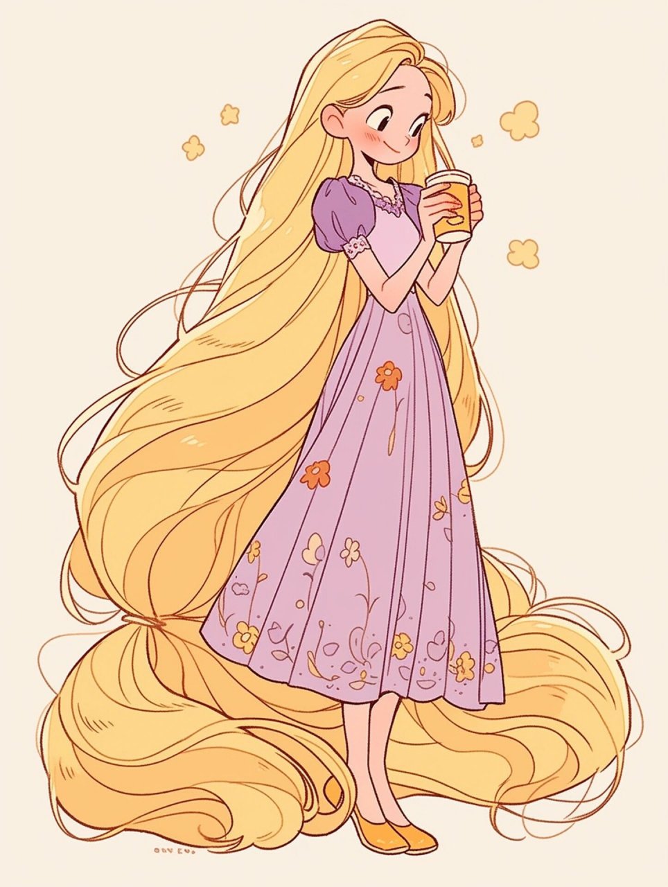 q版迪士尼公主|长发公主乐佩