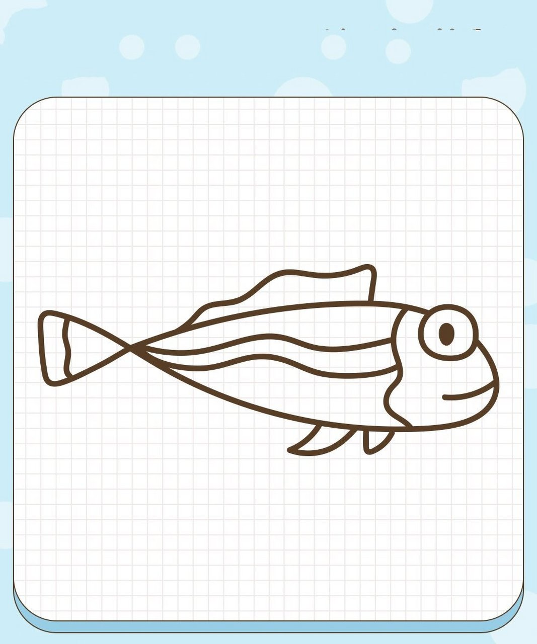 拾月简笔画·海底世界·好多鱼95合集 可爱的小鱼儿96游阿游～ 你