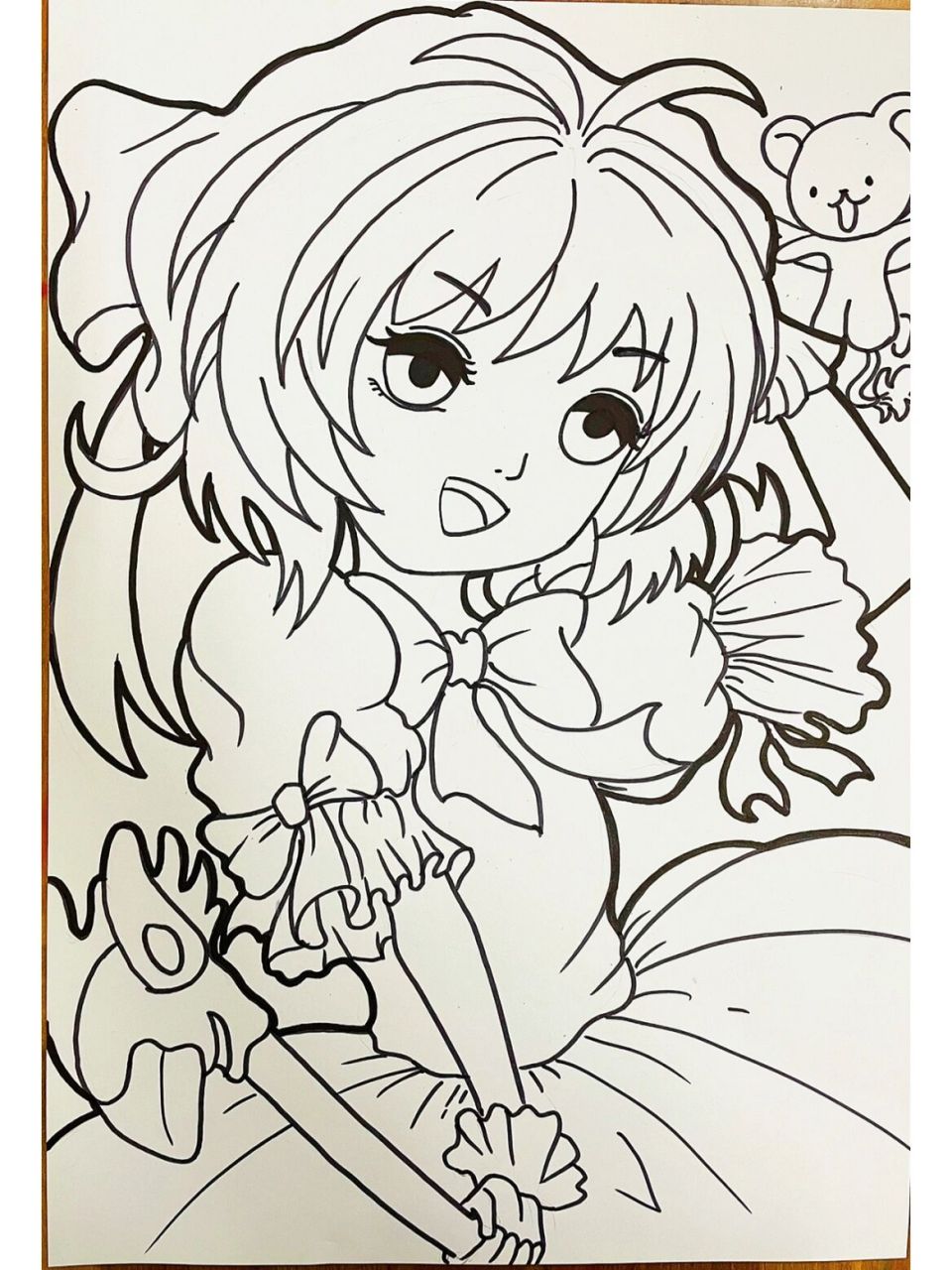 动漫# #百变小樱# #多乐绘马克笔# #马克笔绘画# #动漫人物# #魔卡