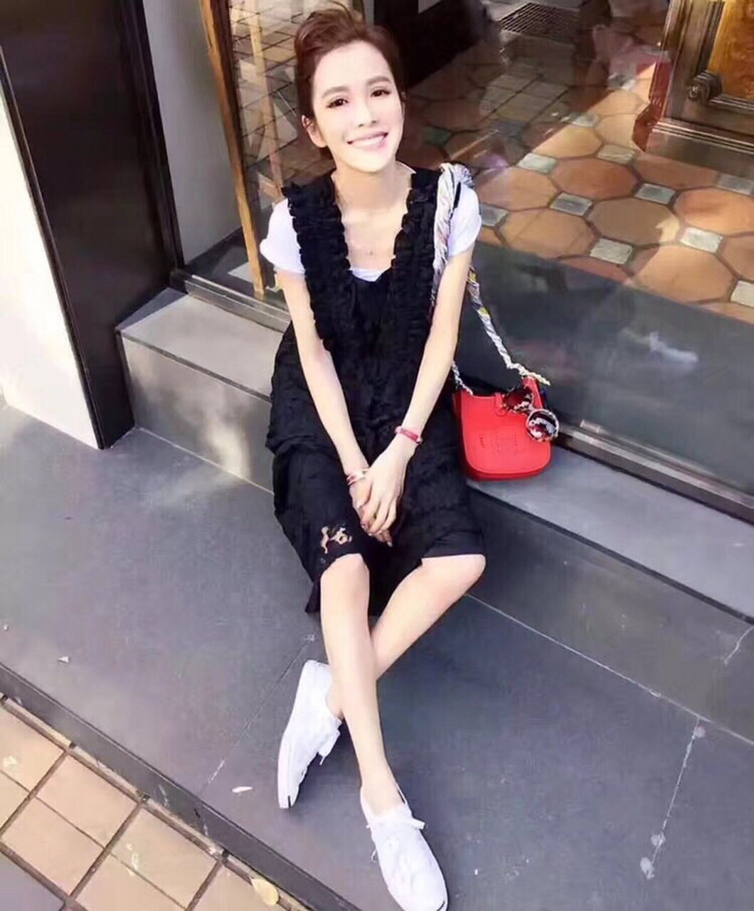 爱马仕 mini 小包 evelyne 糖果粉 这个小包包,是糖果粉,颜色也是超级