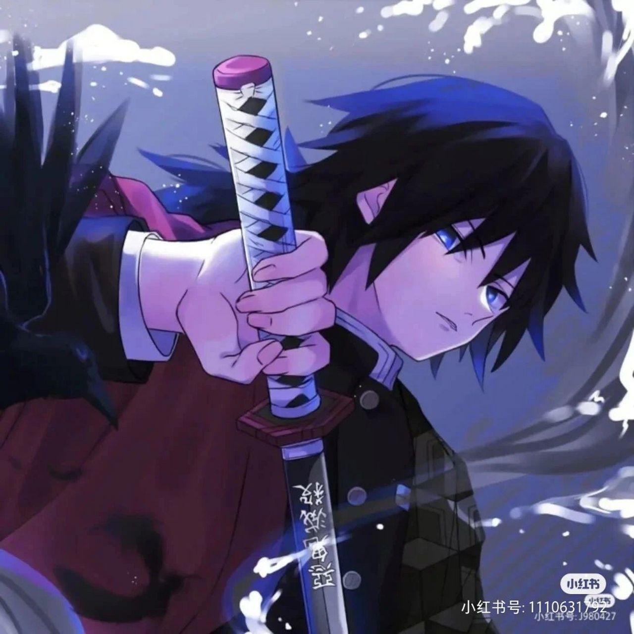 拿剑男生动漫头像  《剑谱》第一式,心中无女人拔刀自然神.