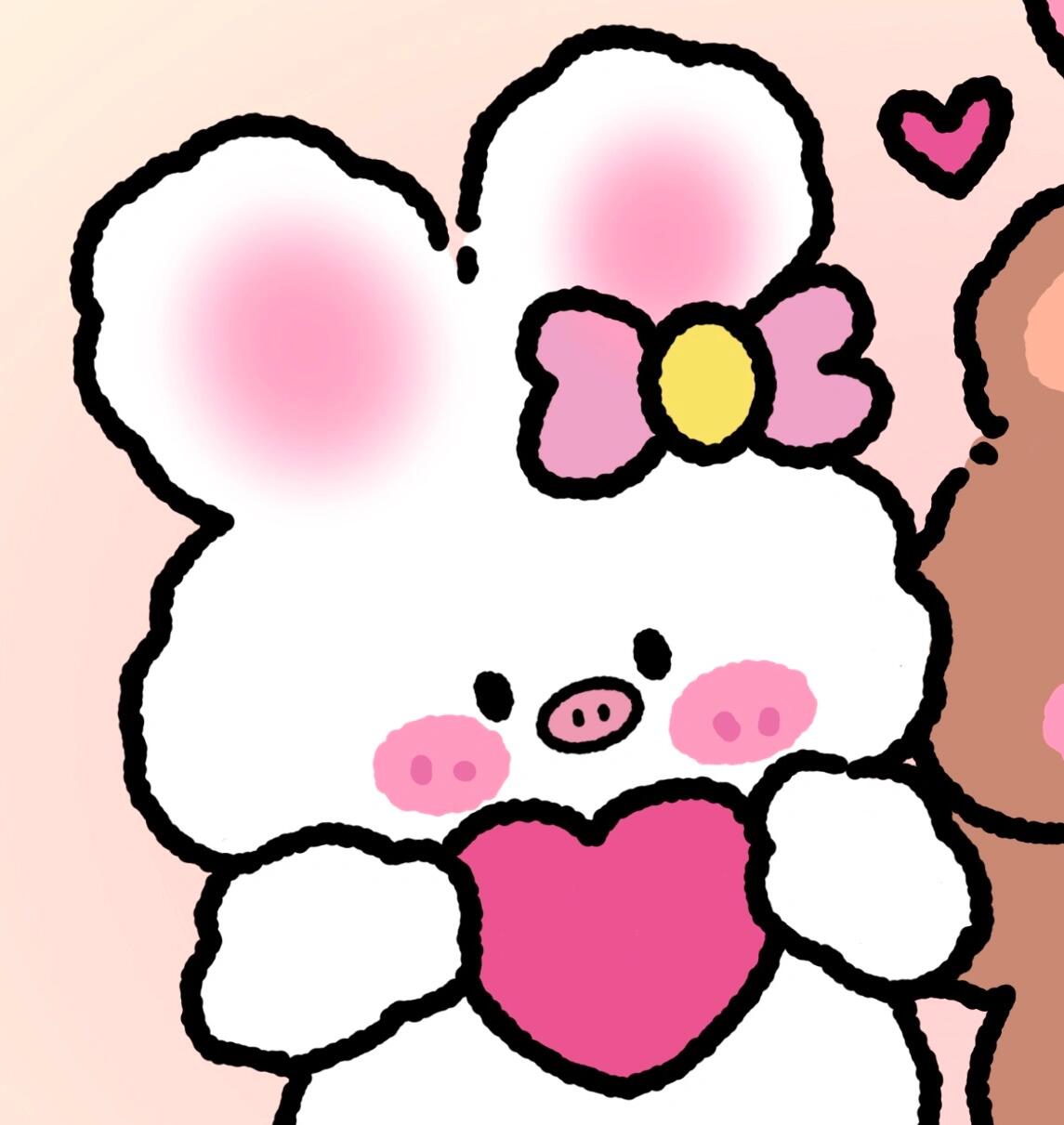 情侣头像|猪猪兔和猪猪熊