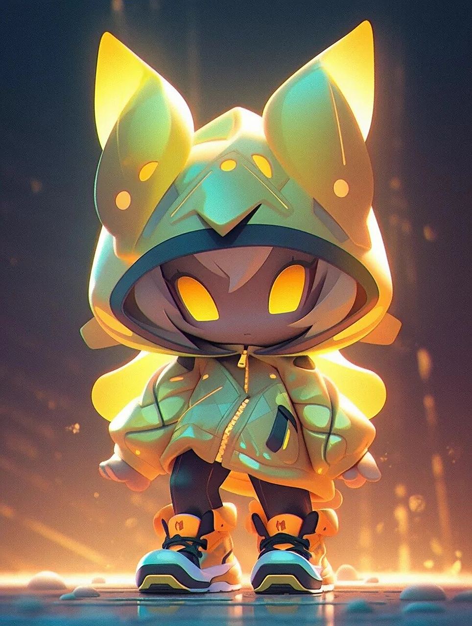 【midjourney ai 主题绘画】潮玩皮卡丘拟人化 皮卡丘和潮玩的结合了