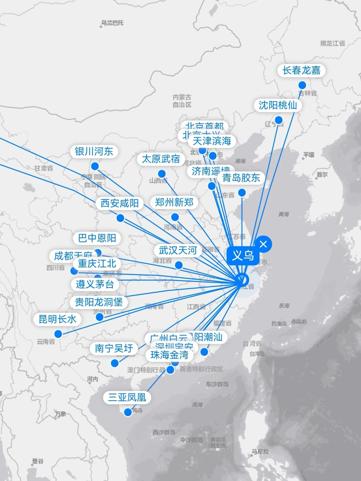 多彩航空航线布局图图片