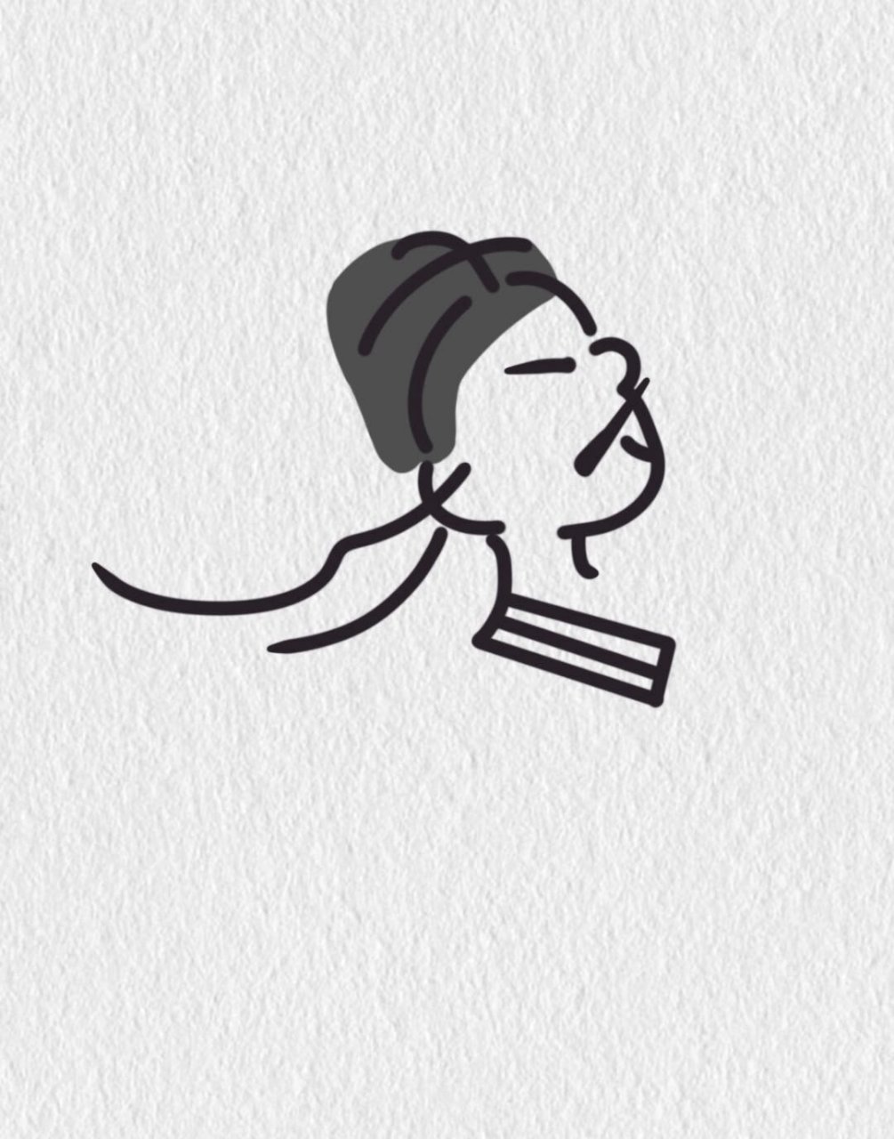 简笔画用"李太白"画出李白