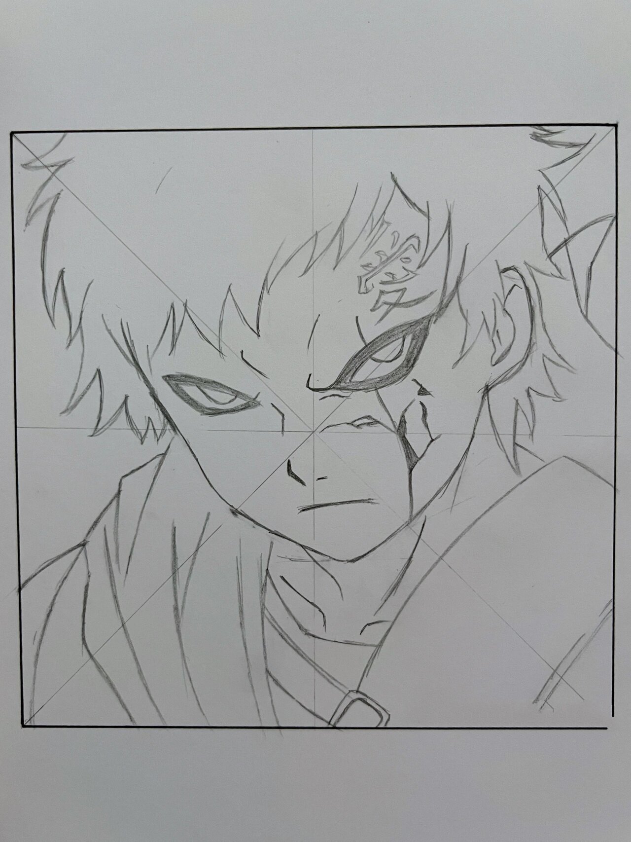 我爱罗 附线稿过程 火影迷宝宝们快来画起来