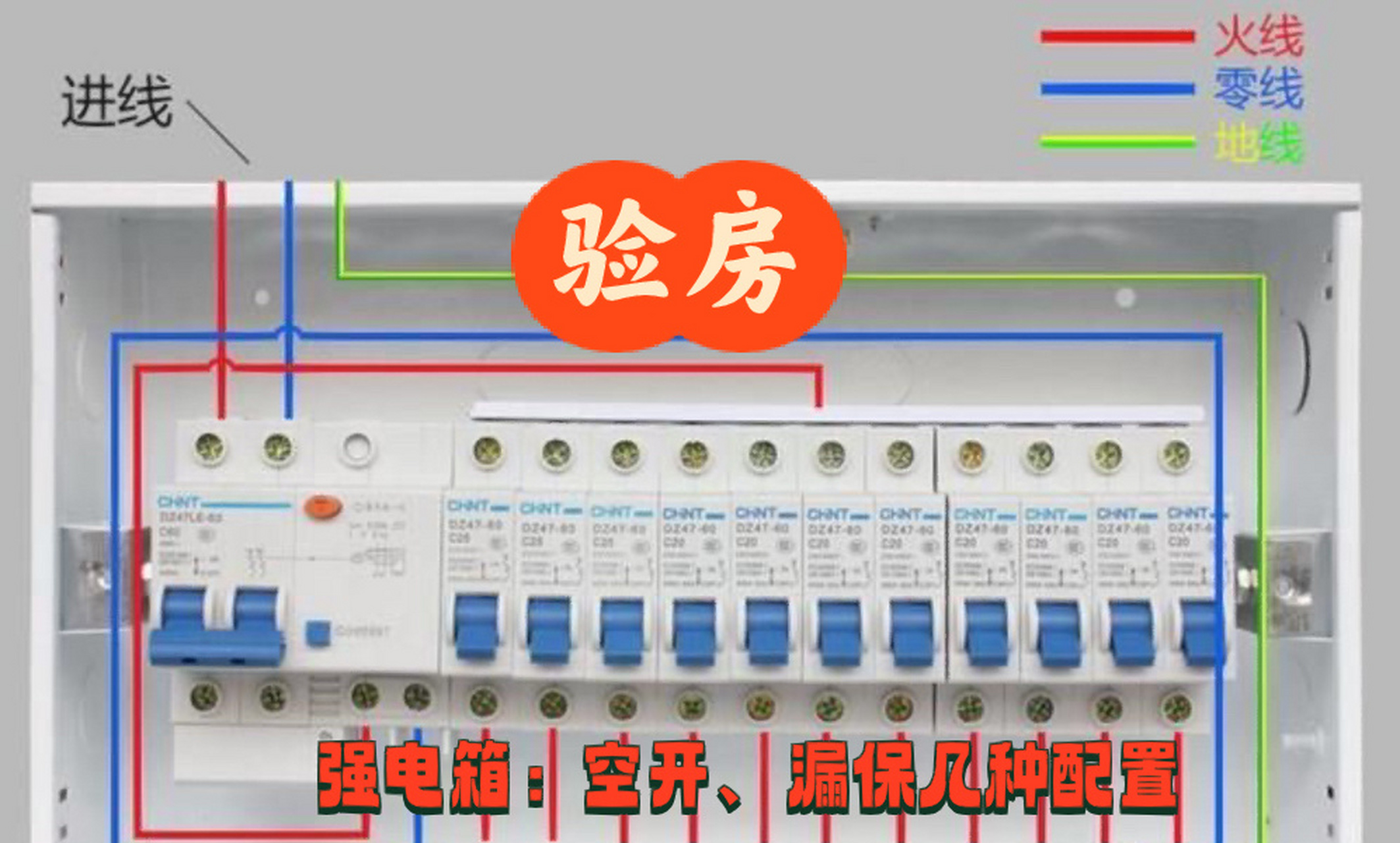 强电箱(空开,漏保)如何配置最佳  空开,漏保的区 空气开关:主要作用是