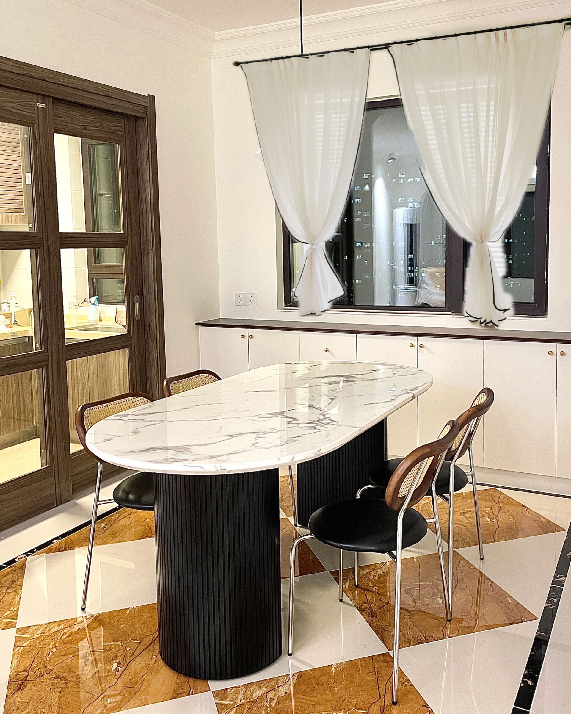 餐厅窗帘三选一 !