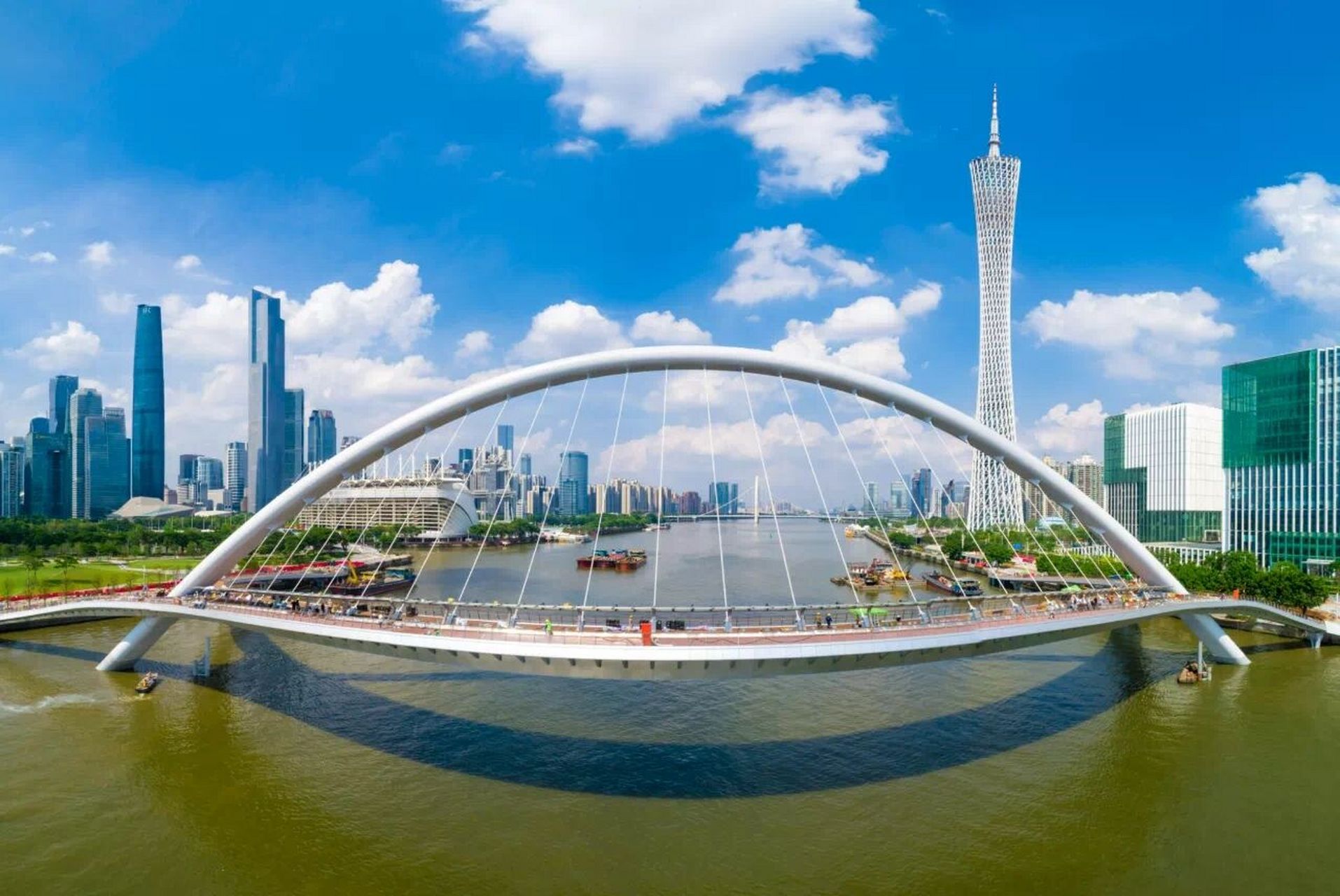 广州新地标:海心桥 #广州房产# #广州地标##天河##珠江新城# #海珠