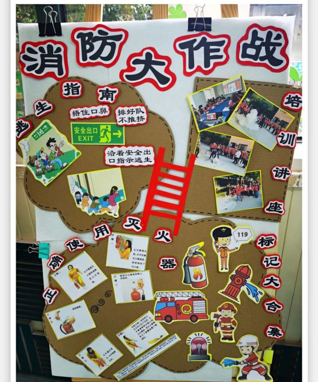 幼儿园环创 消防 #幼儿园环创# #幼儿园消防安全环创