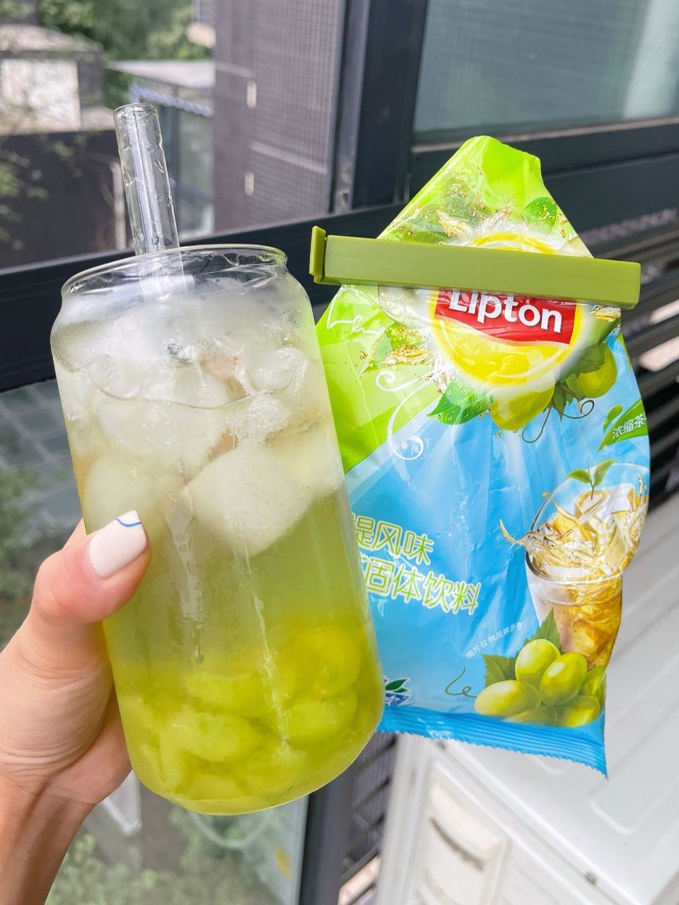 安利个好小众的青提绿茶!賊香! 青提味好浓好香!