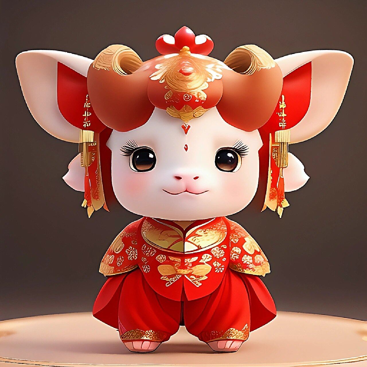 可爱俏皮的小牛宝宝头像!