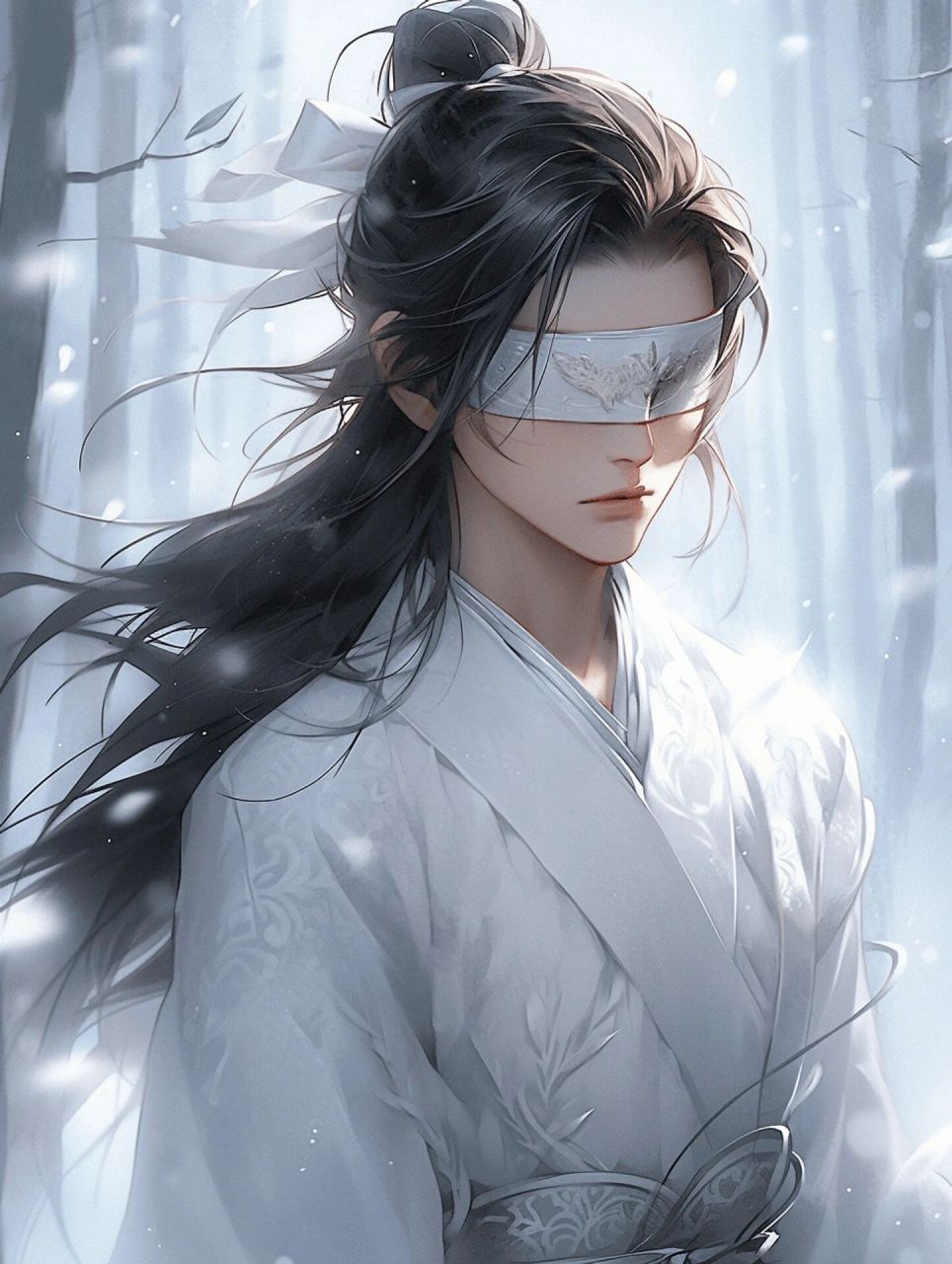 国风蒙眼少年|少年感|男生头像 世界一片黑暗, 但他的心中仍有星光