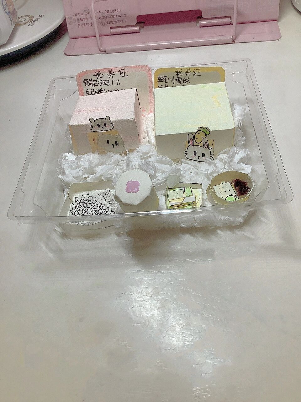 纸折小仓鼠和小兔子,点赞数破15出教程