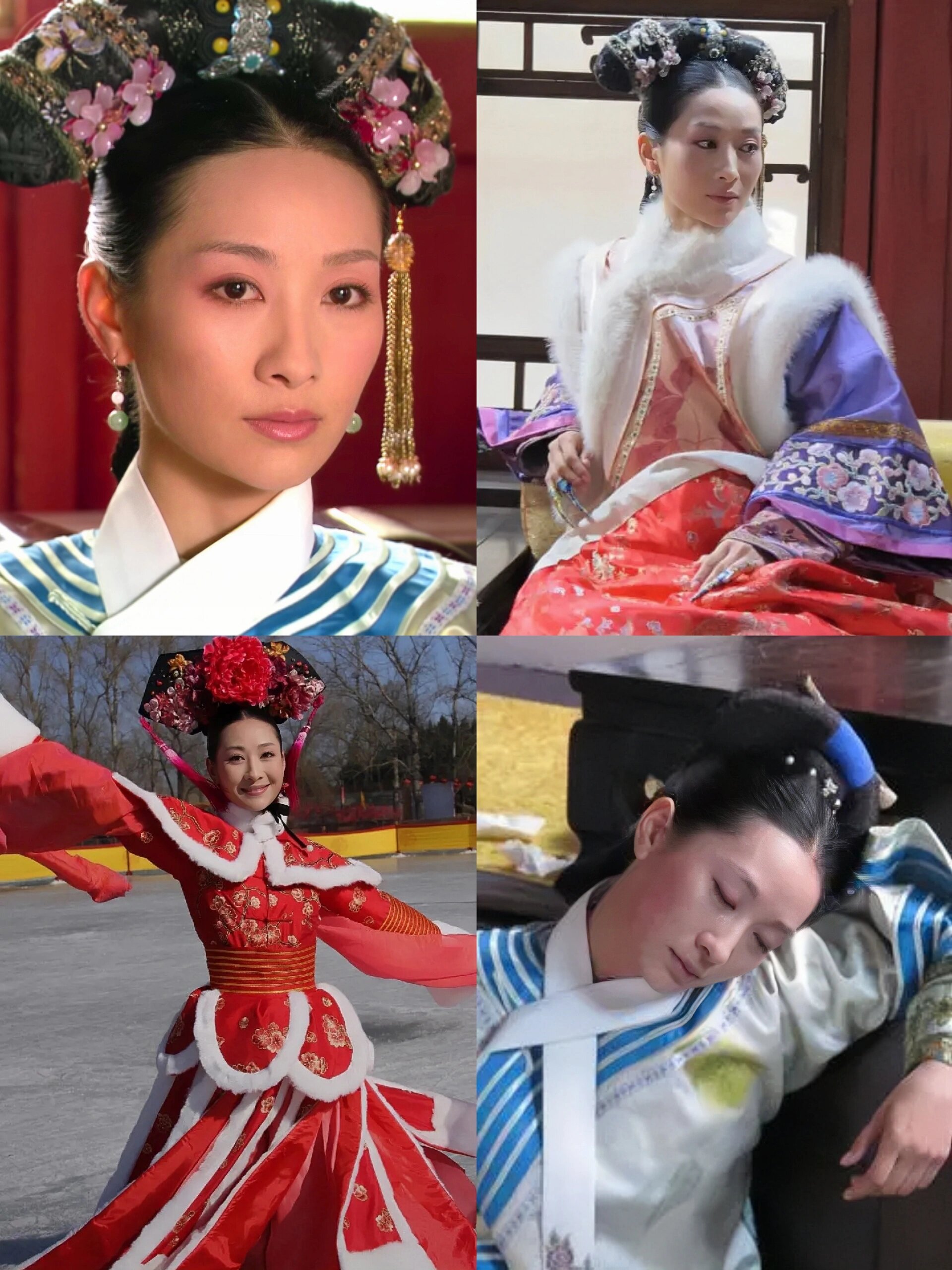 《甄嬛传》安陵容服化道 发现安陵容旗头款式比眉庄更多.