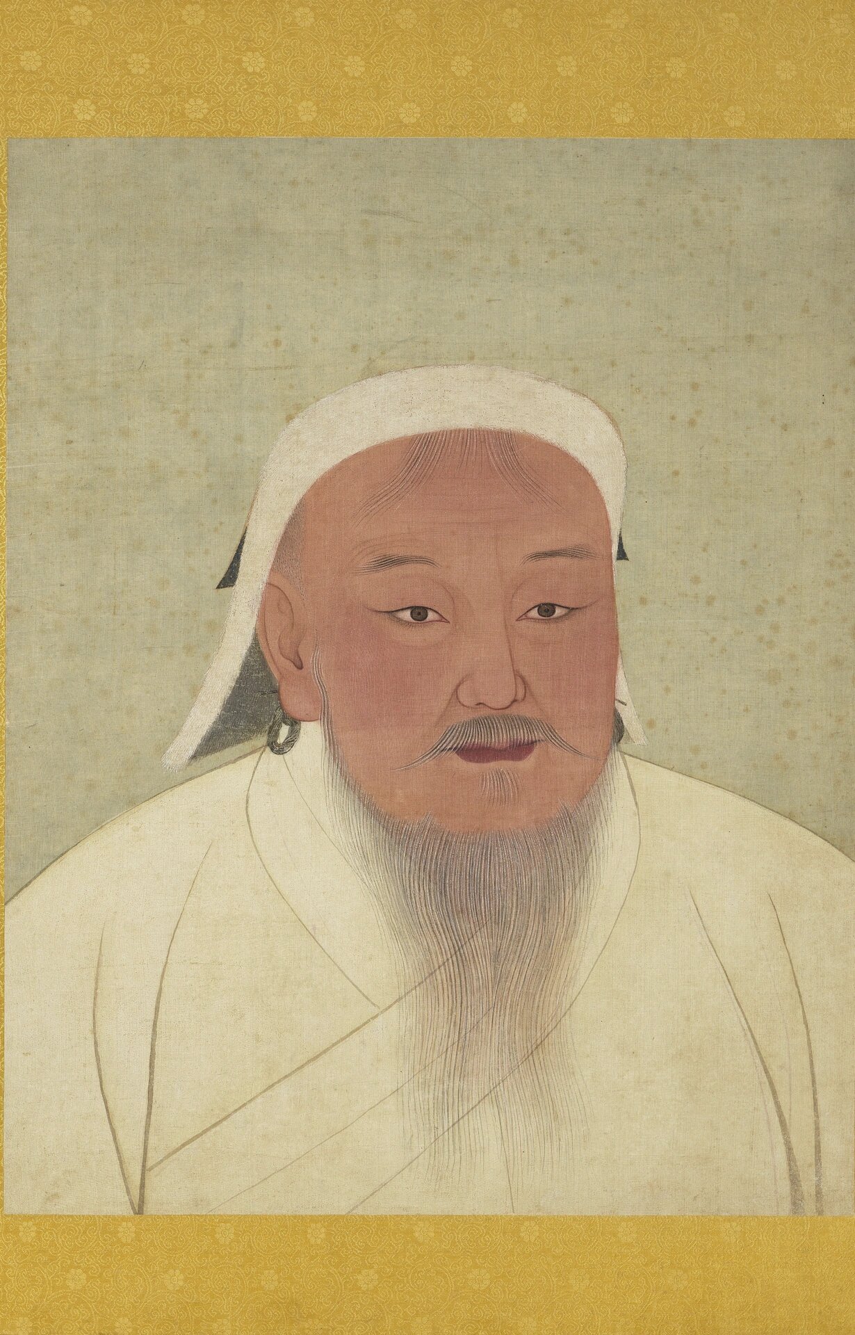 元朝历代皇帝画像(半身)清宫南熏殿旧藏