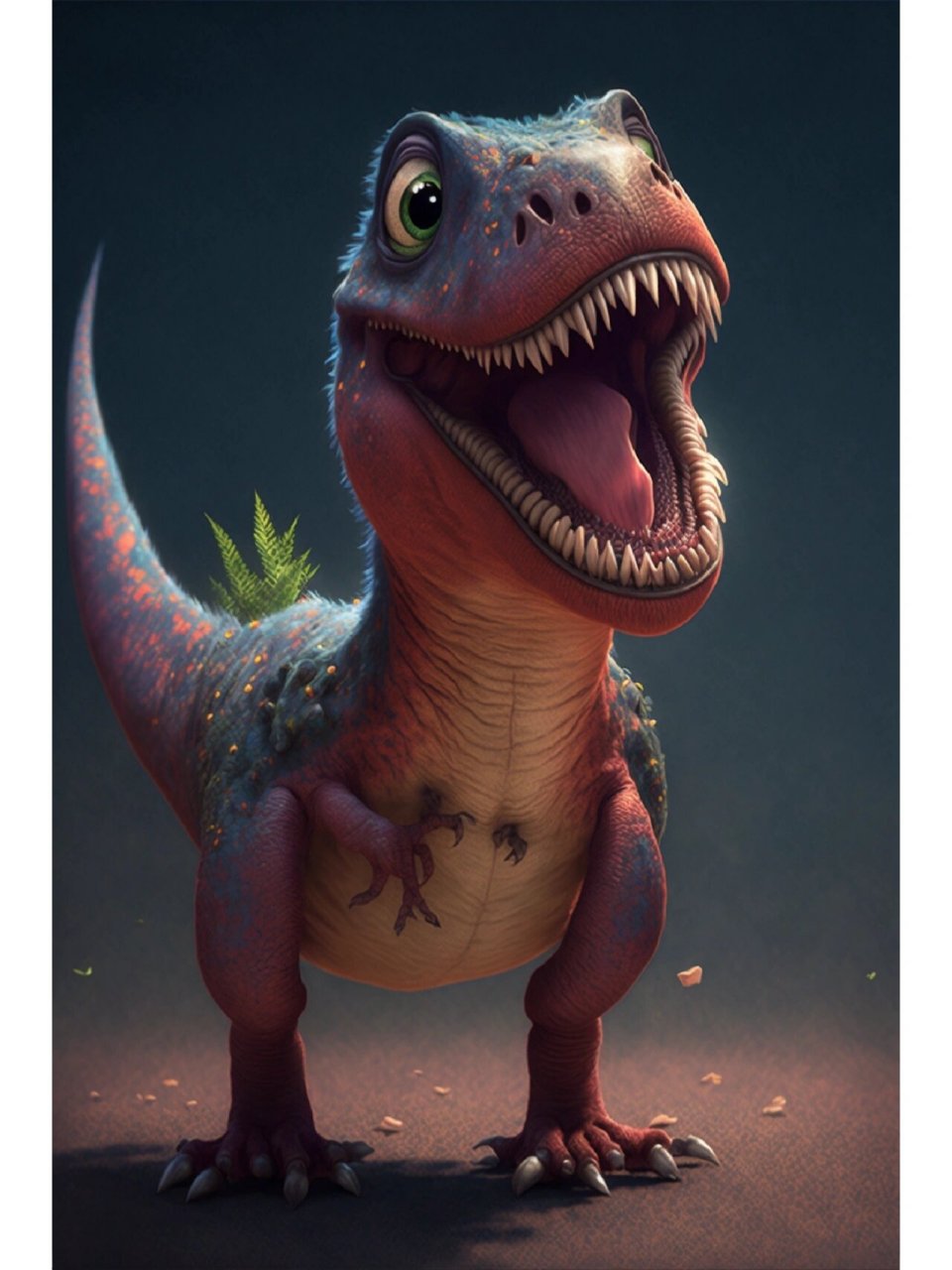 q版霸王龙 可爱的事物要分享给可爱的人或者是可以爱的人