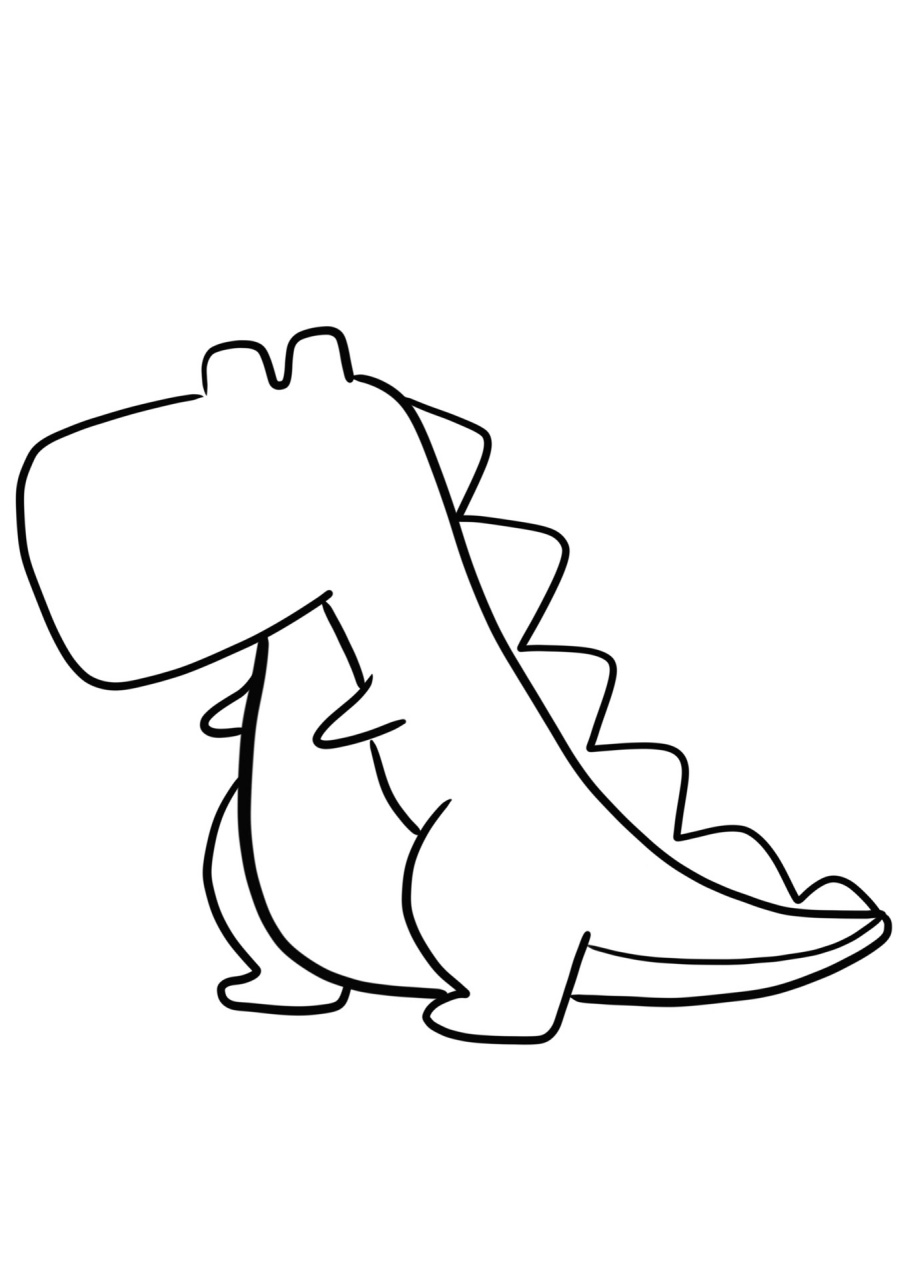 简笔画教程分享 恐龙
