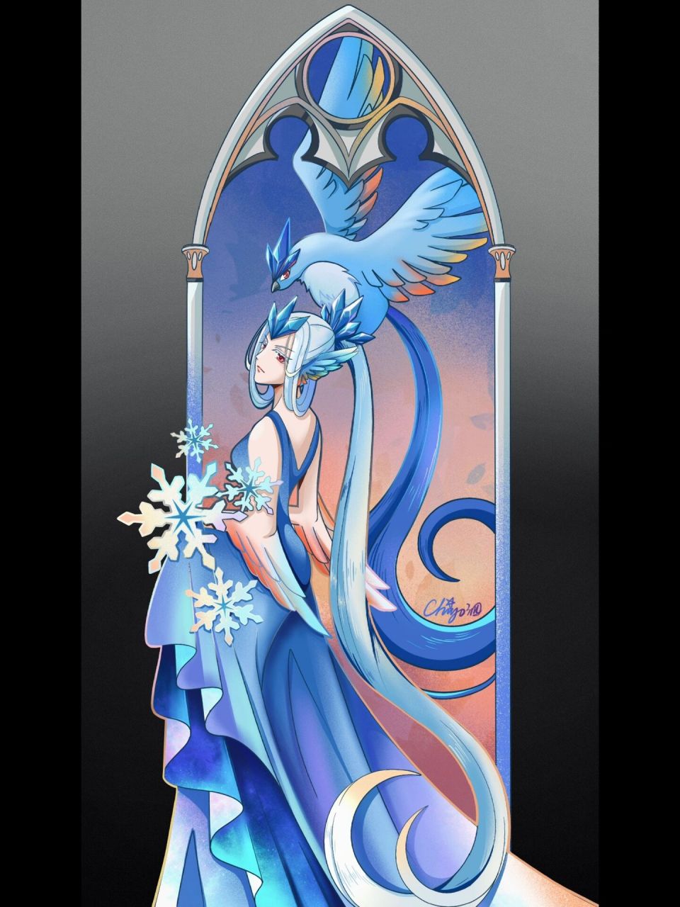 宝可梦拟人|三神鸟|合集 急冻鸟×闪电鸟×火焰鸟 	 三只都画完就发个