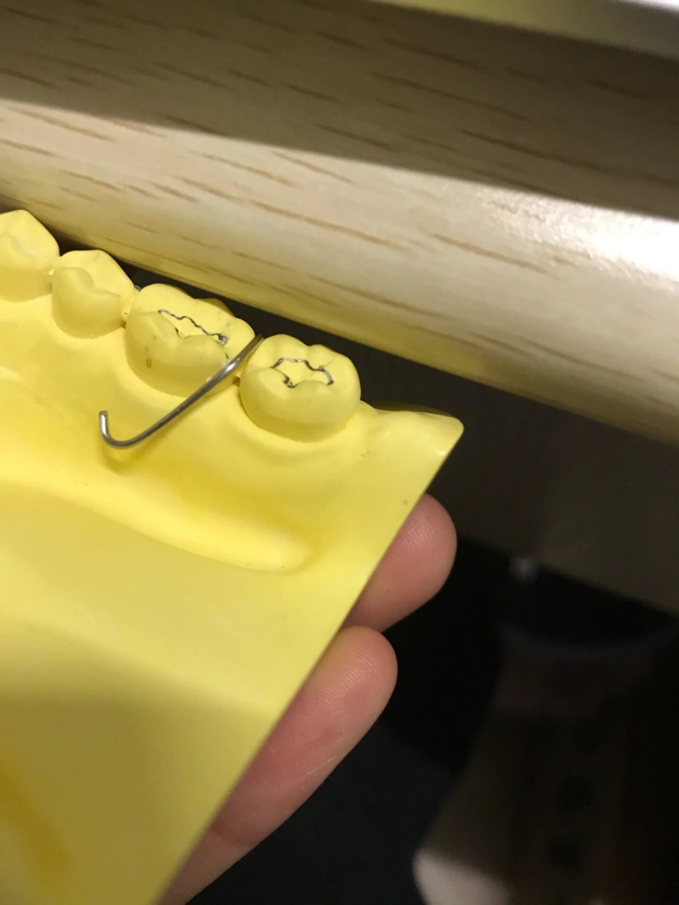 单臂卡环 前几天的单臂卡环,终于弯了一个出来了