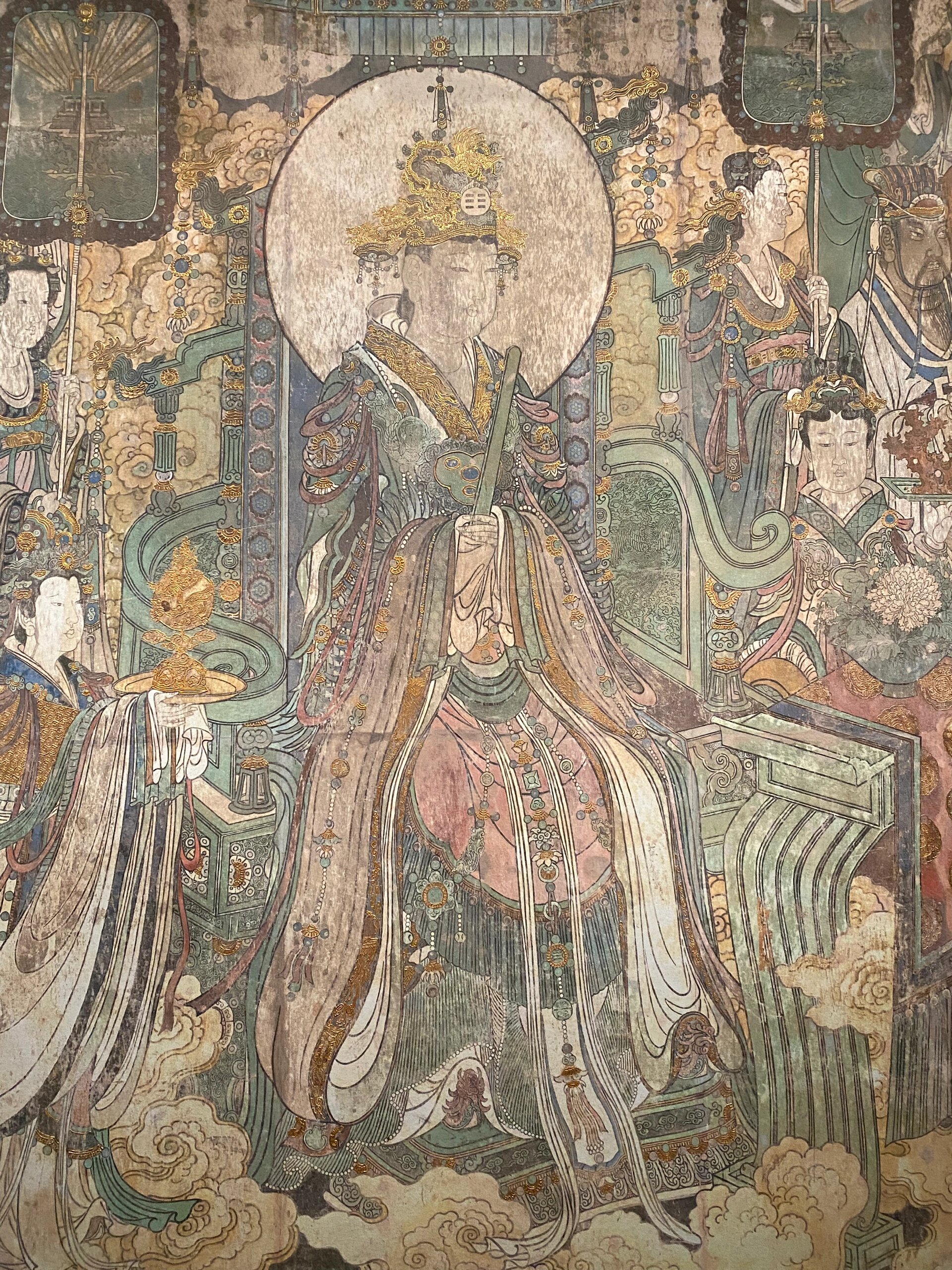 山西博物院 | 永乐宫壁画(复制品) 02永乐宫三清殿朝元图,原件在