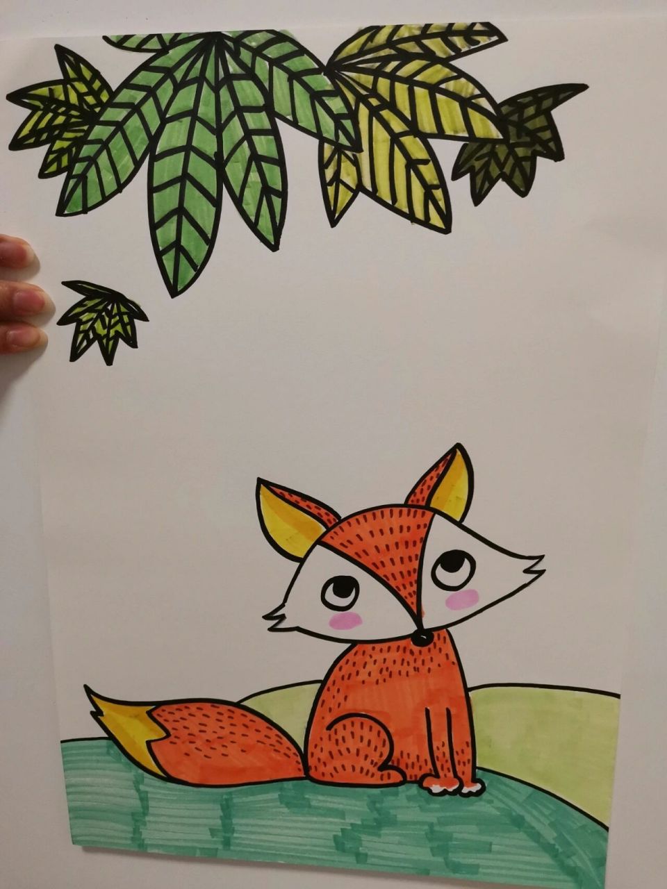 伊索寓言|狐狸与葡萄 儿童画