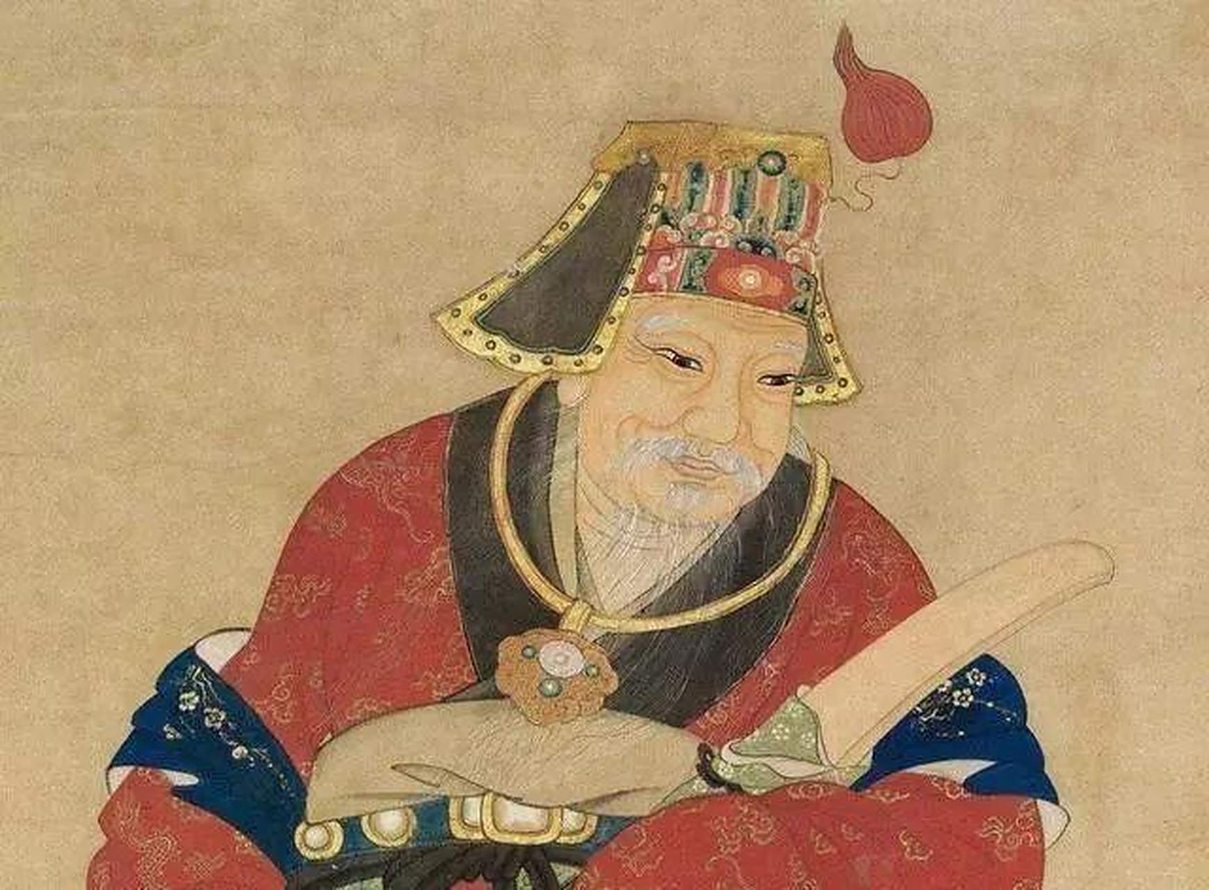 郭子仪驰援刚到泾阳,回纥军将泾阳包围,看见城楼上一位老将军面熟