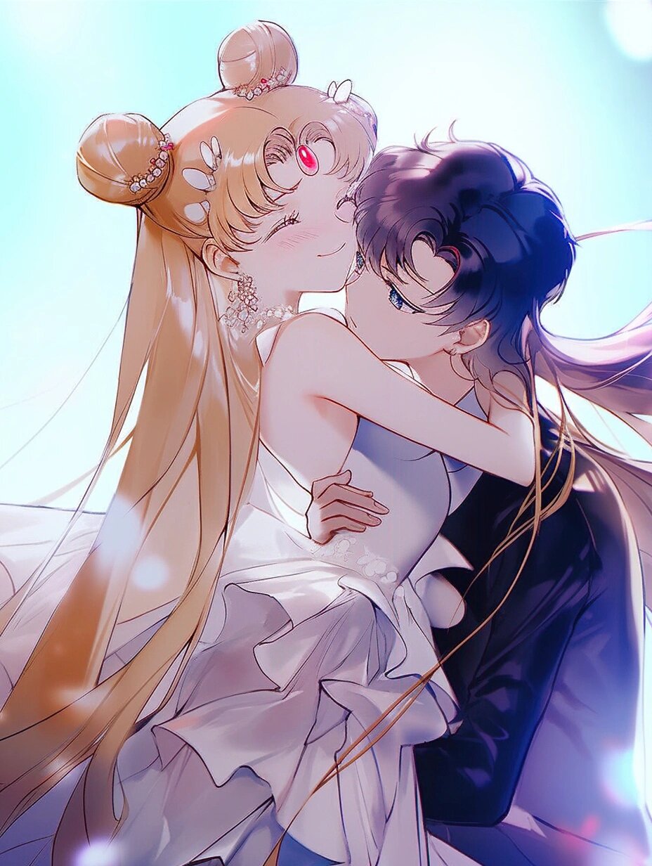 美少女战士壁纸|星野光和小兔