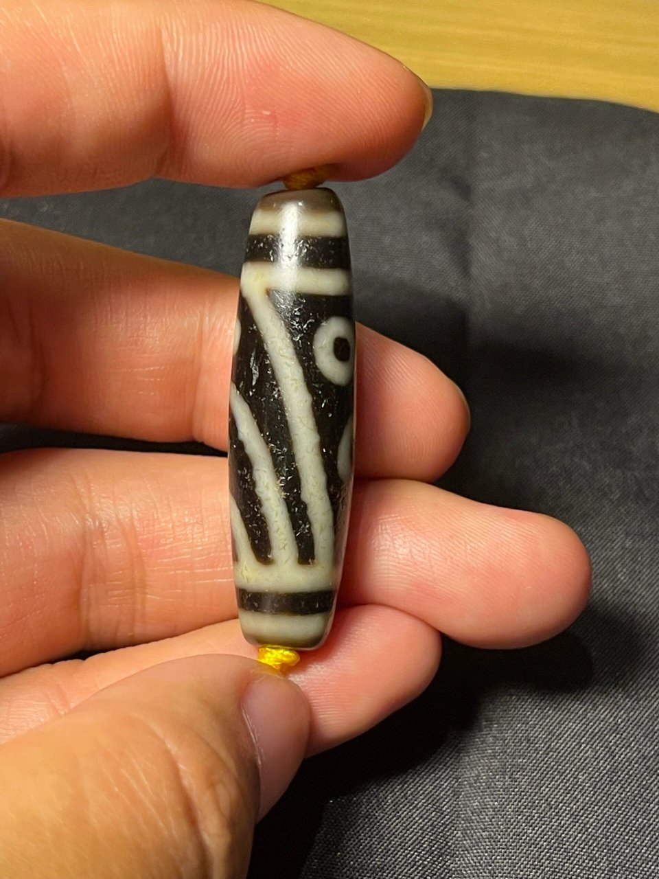 一代老台老冯卓越纯手工天珠台珠 【品牌】:老冯天珠(台湾天珠 白玉孔