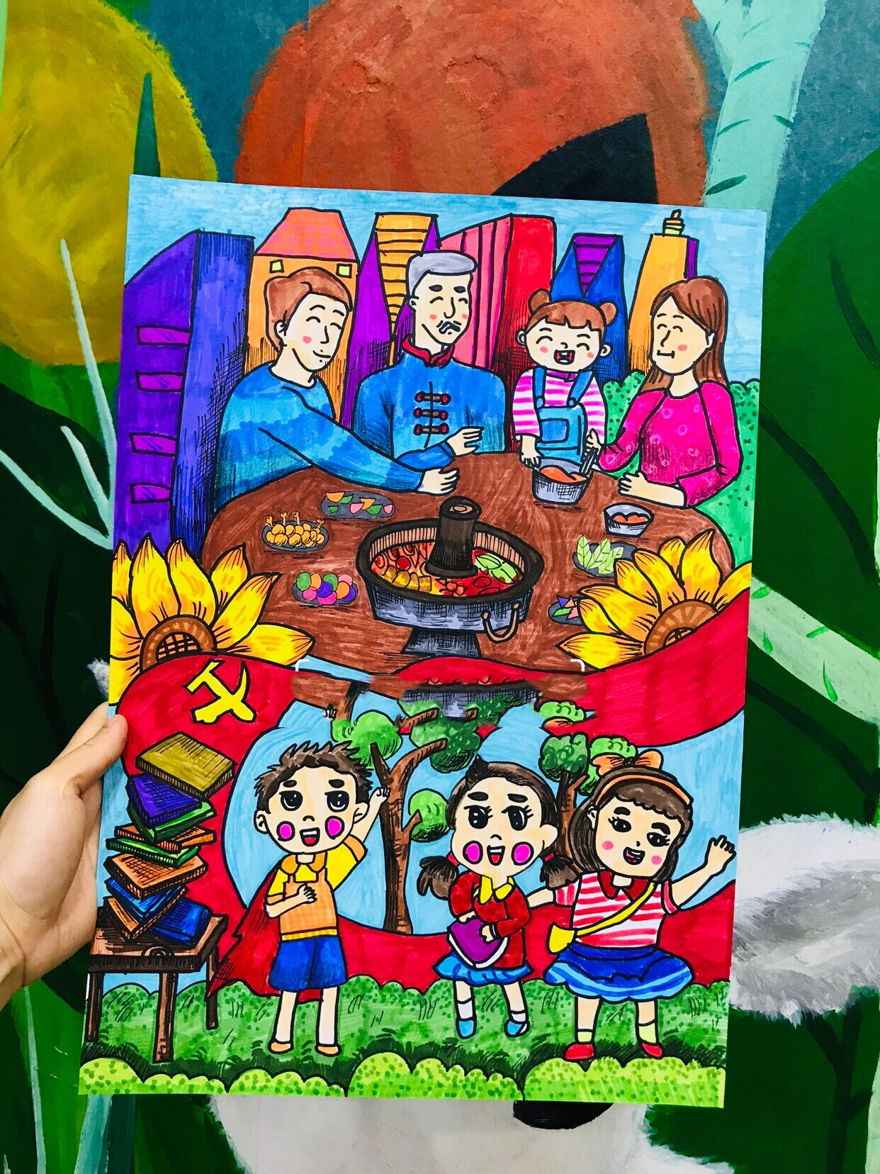 【绘画】美好生活 新时代绘画美好幸福生活